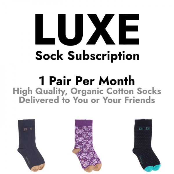 1 Pair of Socks Every Month - Luxe Sock Subscription